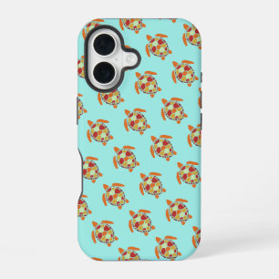 Cute Orange and Yellow Sea Turtle Pattern iPhone 16 Case