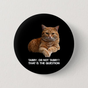 Cute Orange Cat  6 Cm Round Badge