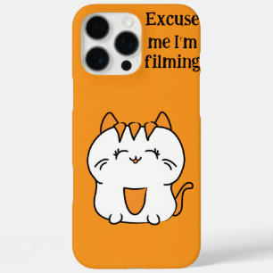 Cute orange cat iPhone 16 pro max case