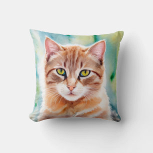 Cute orange cat cushion