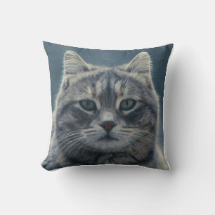 Cute Orange Cat Looking Up Throw Pillow Cosy Pet