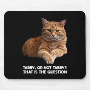 Cute Orange Cat Mouse Pad