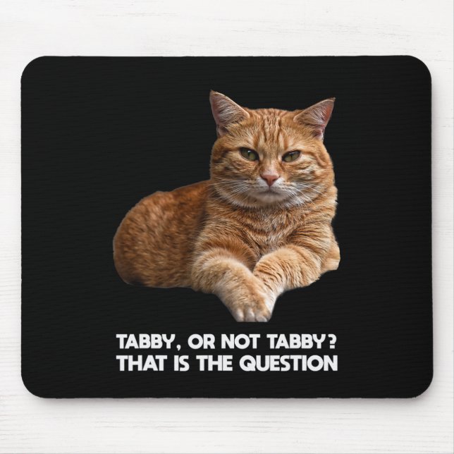Cute Orange Cat  Mouse Pad (Front)