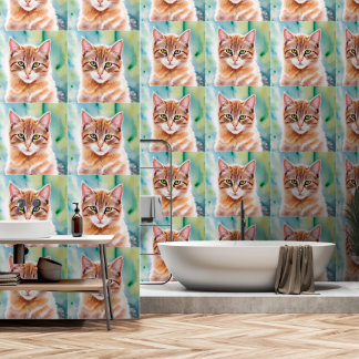 Cute Orange Cat Wallpaper
