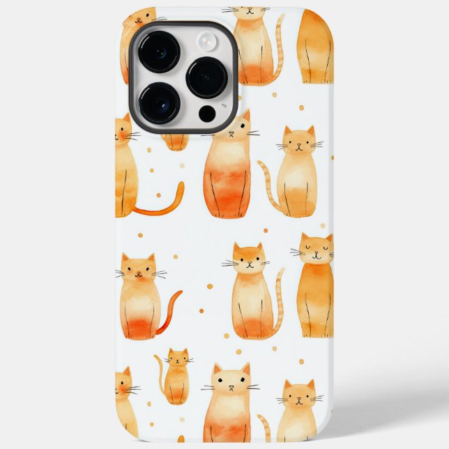 Cute Orange Cats Case-Mate iPhone Case (Back)
