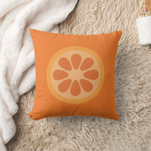 Cute Orange Citrus Fruit Cushion