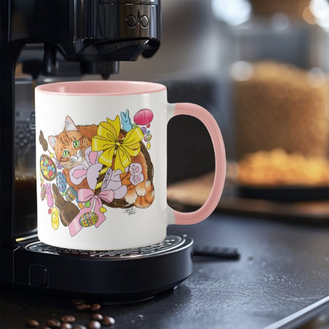 Cute Orange Easter Cat Mug (Creator Uploaded)
