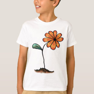 Cute Orange Flower T-Shirt