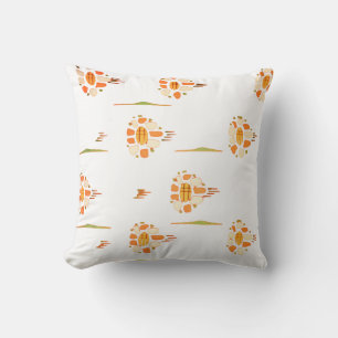 Cute Orange Flowers SF Cushion