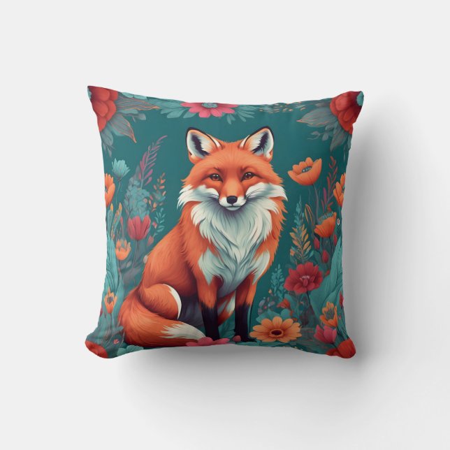 Cute orange fox cushion (Front)