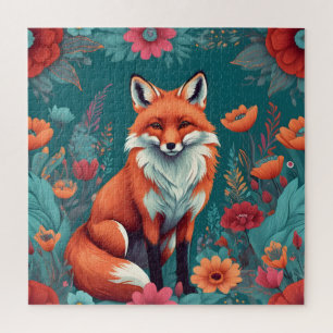 Cute orange fox jigsaw puzzle