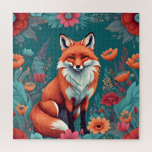 Cute orange fox jigsaw puzzle (Vertical)