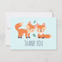 Cute Orange Foxes Graphic Illustration