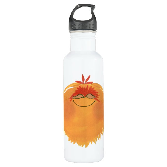 Cute Orange Furry Monster 710 Ml Water Bottle (Front)