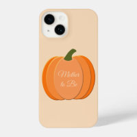 Cute Orange Gender Neutral Pumpkin Mother to Be