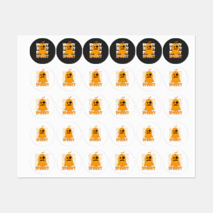 Cute Orange Ghost Spooky Season Halloween Design
