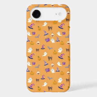 Cute orange Halloween Seamless Pattern - Spooky