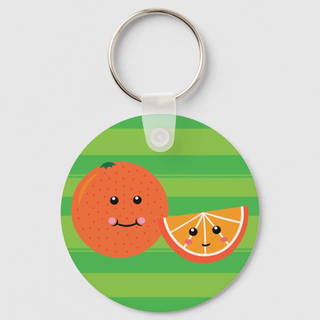 Cute Orange Key Ring (Front)