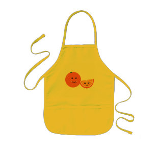 Cute Orange Kids Apron