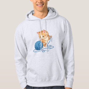 Cute Orange Kitten "Life is Better with a Pawsitiv Hoodie