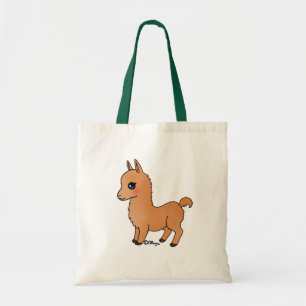 Cute Orange Llama Tote Bag