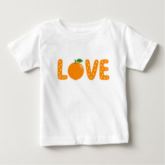 Cute Orange LOVE Kids T-Shirt