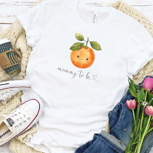 Cute Orange Mummy To Be  T-Shirt