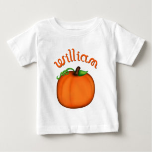Cute Orange Pumpkin for William Baby T-Shirt