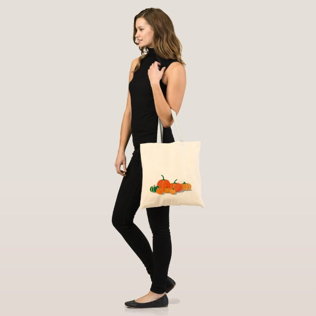 Cute Orange Pumpkins  Tote Bag (Front (Model))