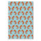 cute orange seahorse print