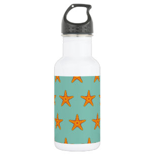 Cute Orange Starfish Cartoon 532 Ml Water Bottle