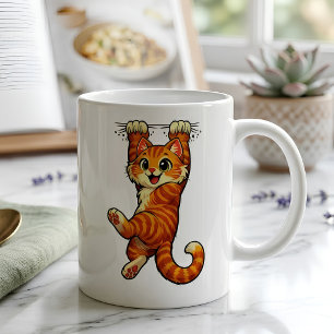 Cute Orange Tabby Cat Coffee Mug