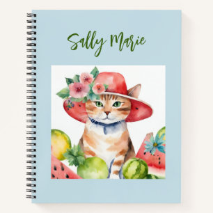 Cute Orange Tabby Cat Notebook