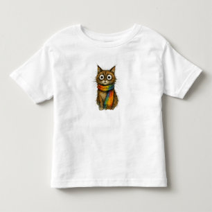 Cute Orange Tabby Cat Toddler Graphic T-Shirt Swee