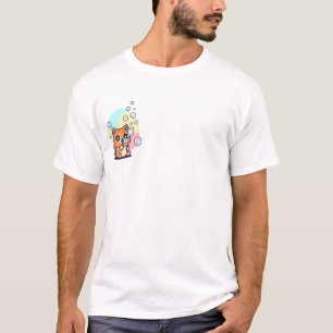 Cute Orange Tabby Kitten Blowing Bubbles T-Shirt