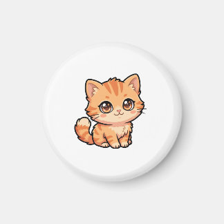 Cute Orange Tabby Kitten Magnet