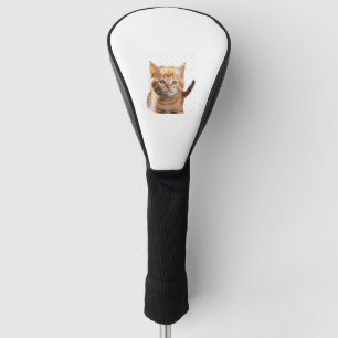 Cute orange with stripes munchkin cat. Classic T-S Golf Head Cover