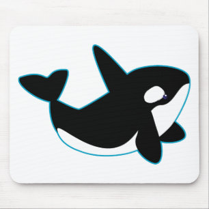 Cute Orca (Killer Whale) Mouse Pad