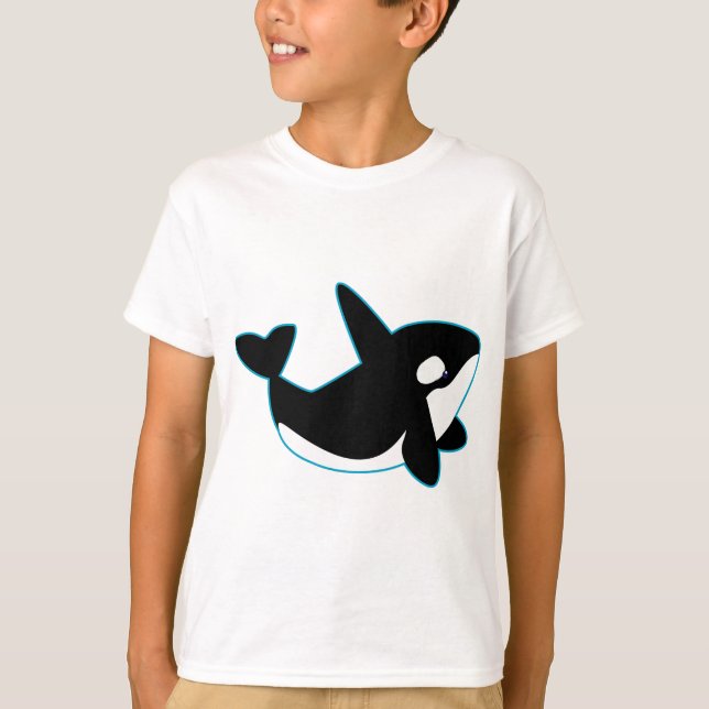Cute Orca (Killer Whale) T-Shirt (Front)