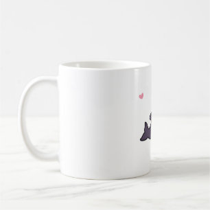 Cute Orca Pandas Of The Sea Funny Coffee Mug