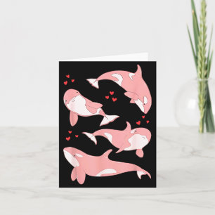 Cute Orca Whale Marine Biologist Sea Animals Valen Card