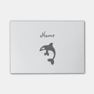 Cute orca whale post-it notes