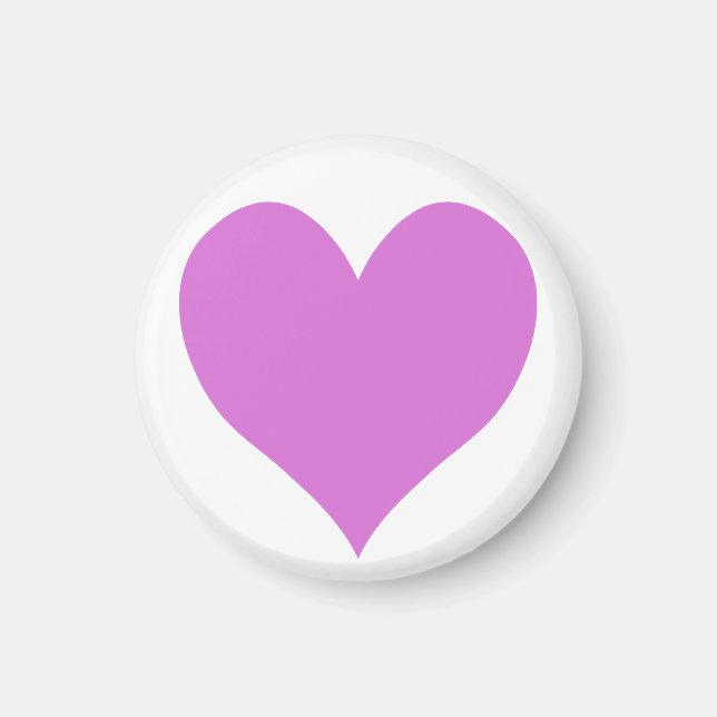 Cute Orchid Heart Magnet (Front)