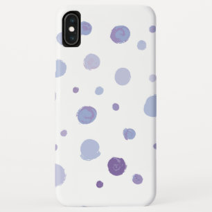 Cute Organic Brushstroke Dot Artwork iPhone XS Max Case