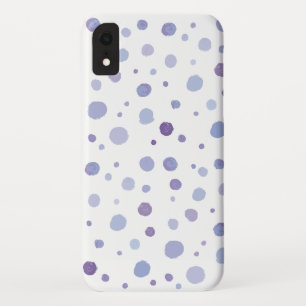 Cute Organic Brushstroke Dot Artwork iPhone XR Case