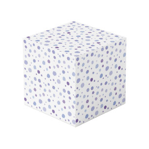 Cute Organic Brushstroke Dot Artwork Cube