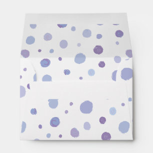 Cute Organic Brushstroke Dot Artwork Envelope