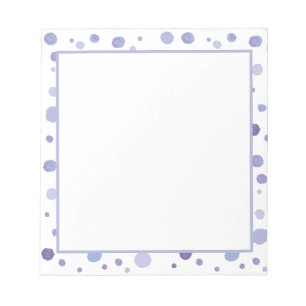 Cute Organic Brushstroke Dot Artwork Notepad