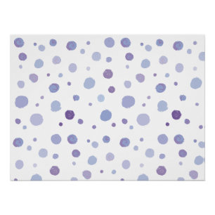 Cute Organic Brushstroke Dot Artwork Poster