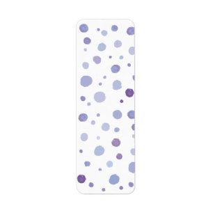 Cute Organic Brushstroke Dot Artwork Return Address Label